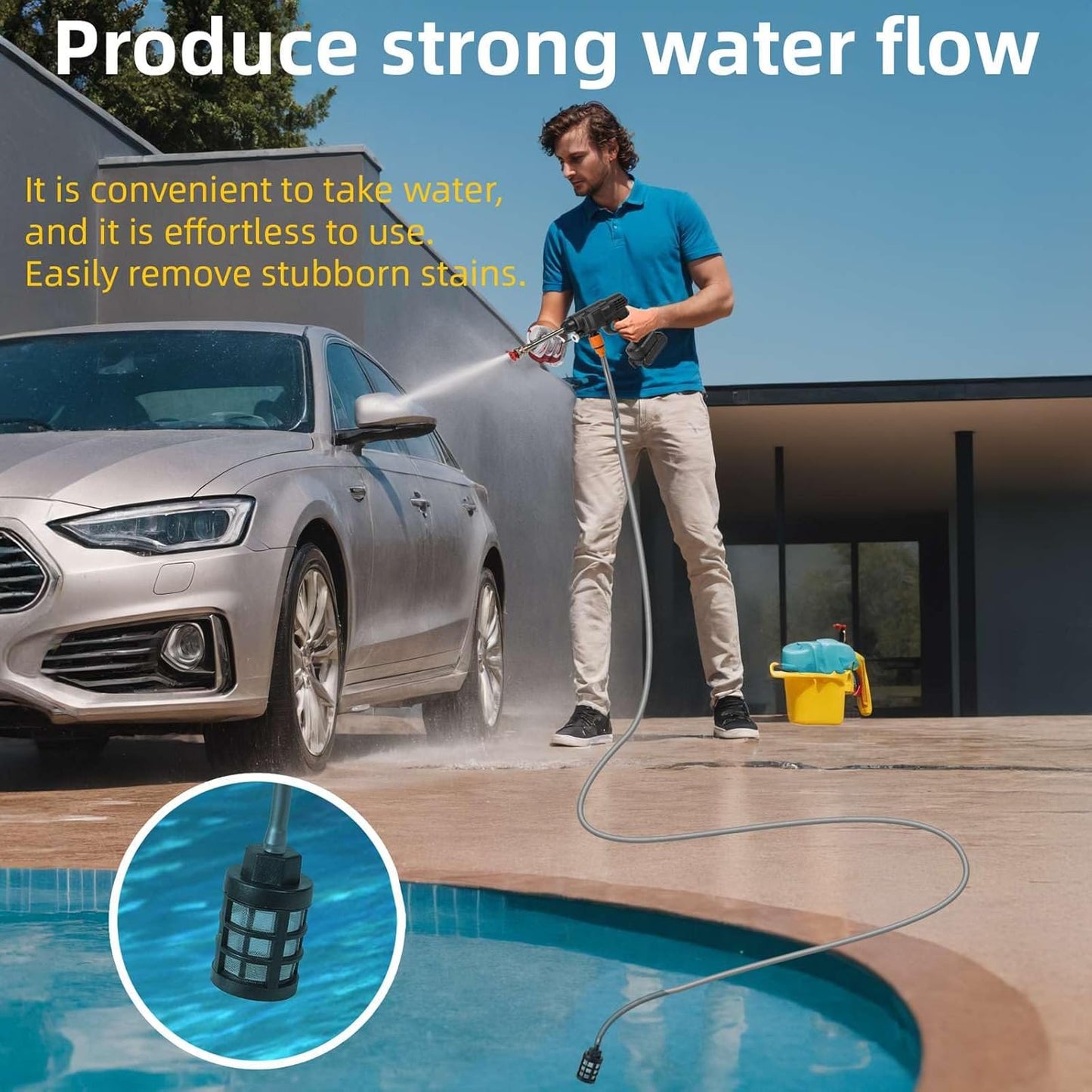 HygiaHome HP2100 PRO – Hidrolimpiadora de Alta Presión Inalámbrica