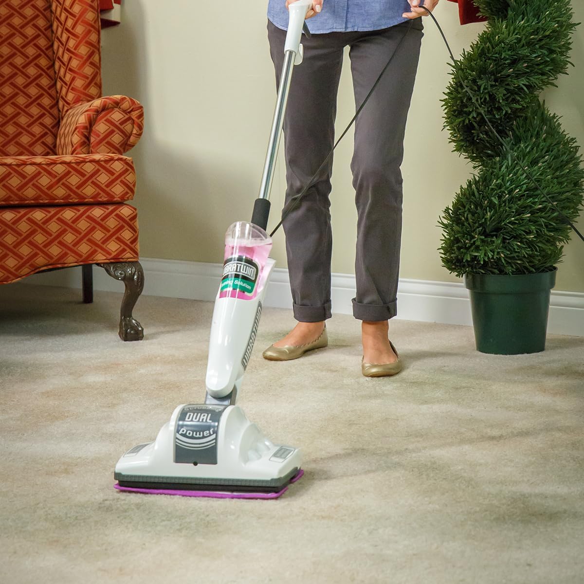 Vibratwin VT1000 PRO – Máquina Limpiadora Eléctrica para Suelos, Moquetas y Alfombras